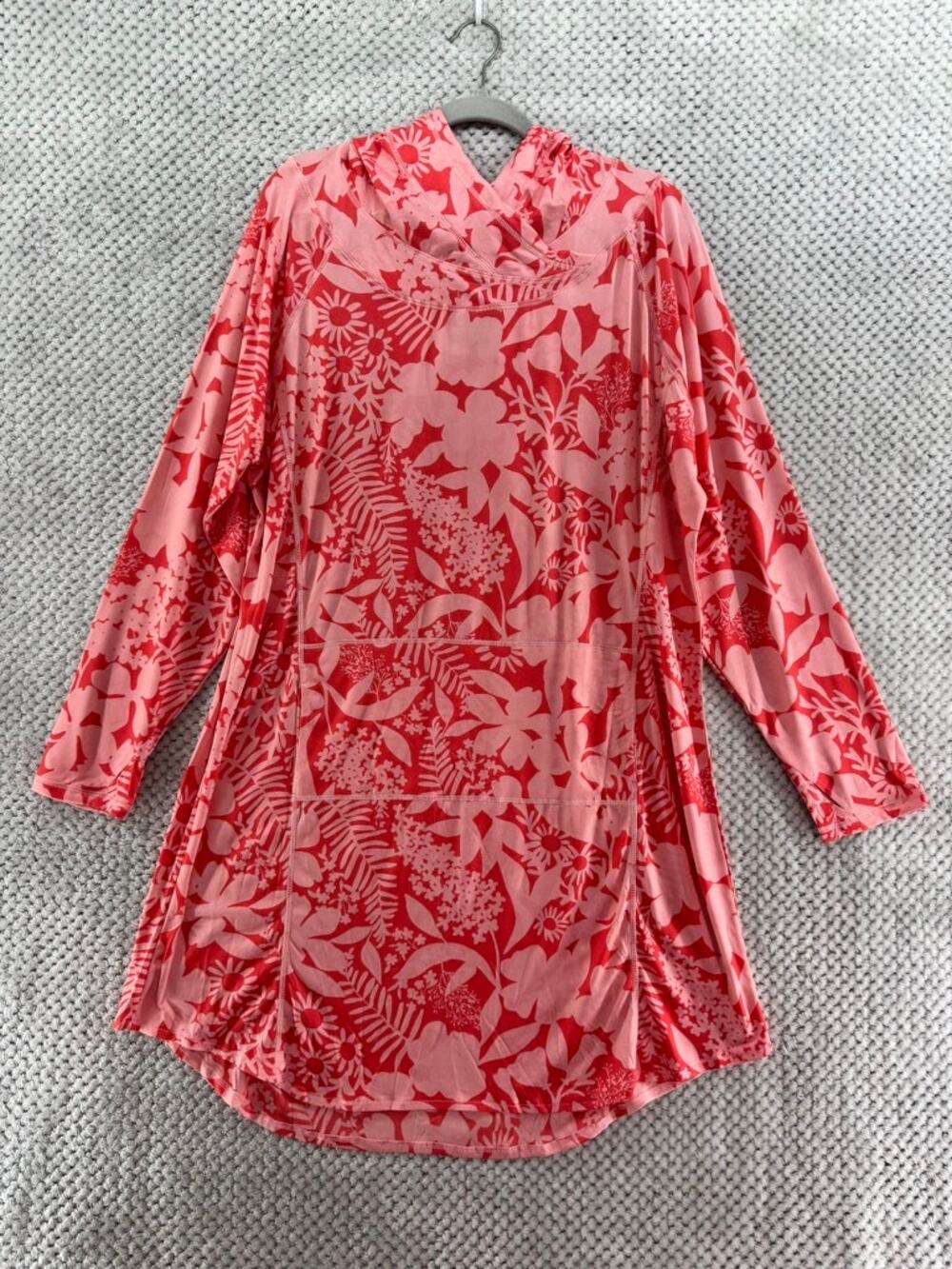 Rip Skirt Hawaii Beach Coverup Dress Round Around Shadow Garden XXL Coral